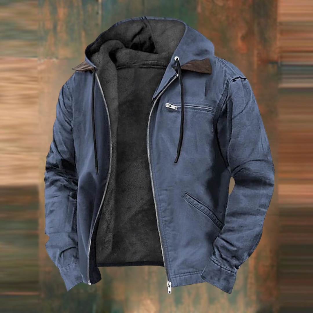 NATE Zipper Hooded Jacket