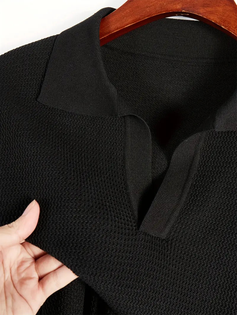 Men’s Solid Knit Short-Sleeve Shirt